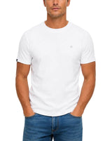 Superdry Mens Essential SDCO Logo Emb T-Shirt Optic White/Cold Grey