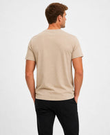 Superdry Mens Essential SDCO Logo Emb T-Shirt Tan Brown Northern