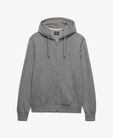 Superdry Mens Essential SDCO Logo Zip Hoodie Dark Grey Marl Northern