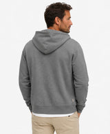 Superdry Mens Essential SDCO Logo Zip Hoodie Dark Grey Marl Northern