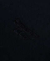Superdry Mens Essential Serif Logo Half Zip Sweatshirt Dark Navy