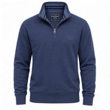 Superdry Mens Essential Serif Logo Half Zip Sweatshirt Navy Northern