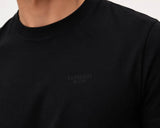 Superdry Mens Essential Stacked Logo Embroidered T-shirt Black