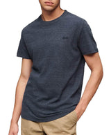 Superdry Men’s Essential Vintage Logo Embroidered T-Shirt Dark Indigo