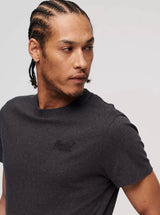 Superdry Men’s Essential Vintage Logo Embroidered T-Shirt Raven Black