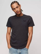 Superdry Men’s Essential Vintage Logo Embroidered T-Shirt Raven Black