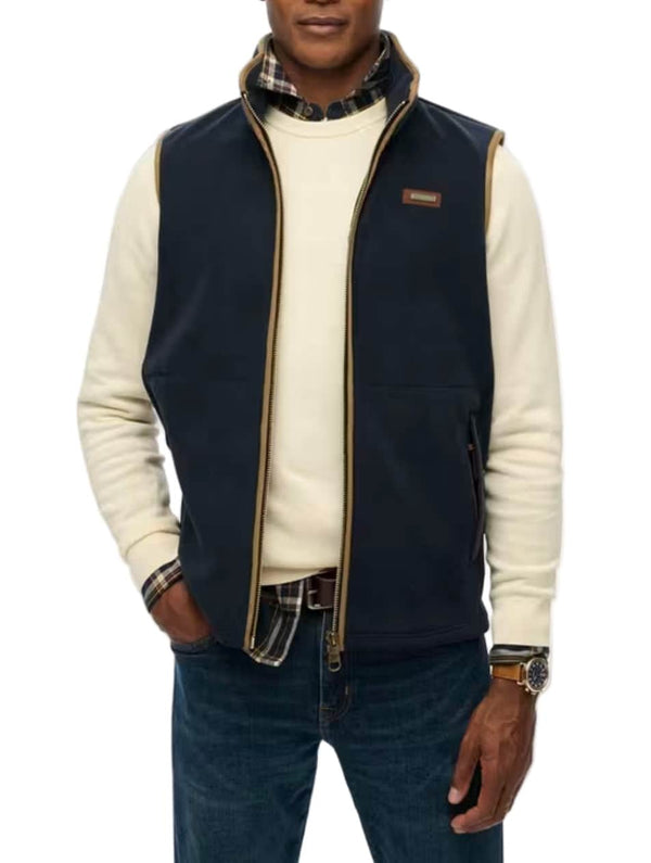 Superdry Mens Estate Fleece Gilet Navy Northern Ireland Belfast