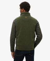 Superdry Mens Estate Fleece Gilet Olive Green Northern Ireland Belfast