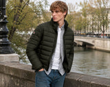 Superdry Mens Fuji Midweight Padded Jacket Surplus Goods Olive Green