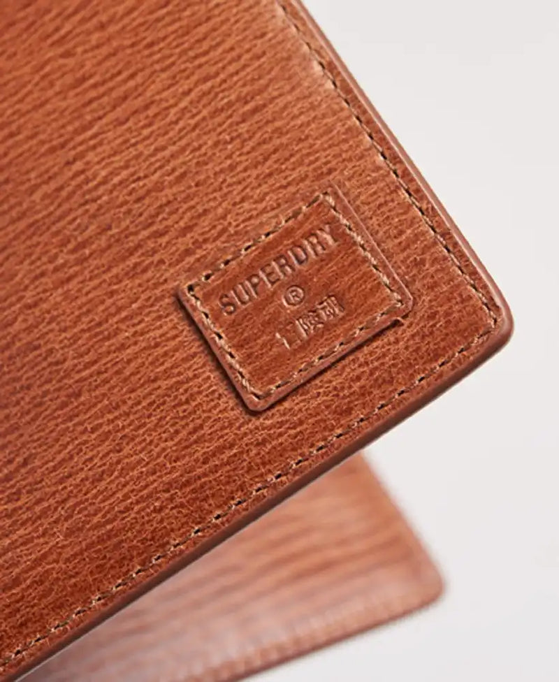 Superdry Mens Leather Bifold Wallet Benson Tan Ballynahinch Northern