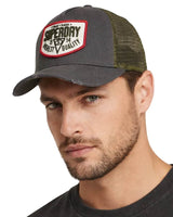 Superdry Mens Mesh Trucker Cap Flint Stone Blue Grey Northern Ireland