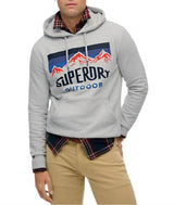 Superdry Mens Mountain Relaxed Hoodie Glacier Grey Northern Ireland