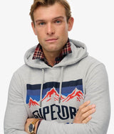 Superdry Mens Mountain Relaxed Hoodie Glacier Grey Northern Ireland