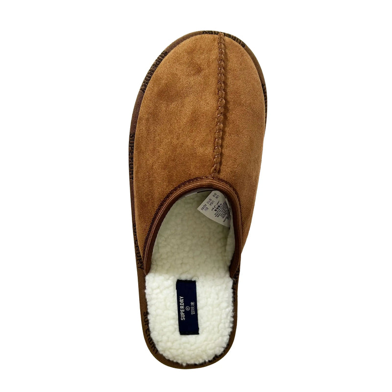 Superdry Mens Mule Slippers MF110269A Tan Brown Ballynahinch Northern