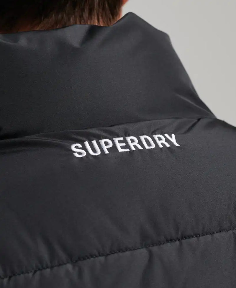 Superdry Non Hooded Sports Puffer Gilet Black - Vests