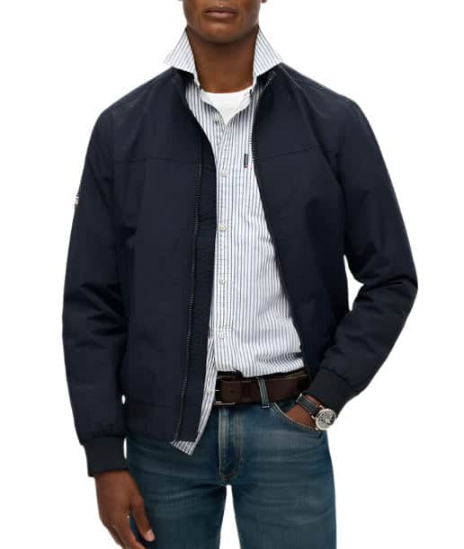 Superdry Mens Nylon Harrington Jacket Eclipse Navy Northern Ireland