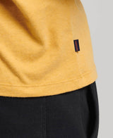 Superdry Organic Cotton Baseball T-Shirt Ochre Marl Eclipse Navy