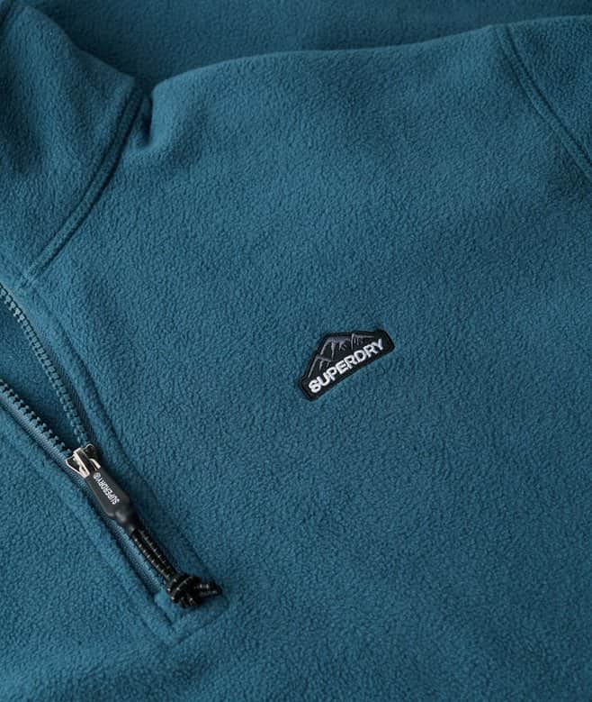 Superdry Mens Polar Fleece Half Zip Orion Blue Northern Ireland