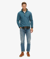 Superdry Mens Polar Fleece Half Zip Orion Blue Northern Ireland