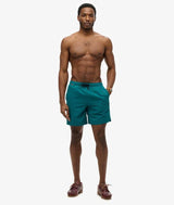Superdry Mens Premium Embroidered Swim Shorts Forest Green Northern