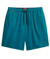Superdry Mens Premium Embroidered Swim Shorts Forest Green Northern