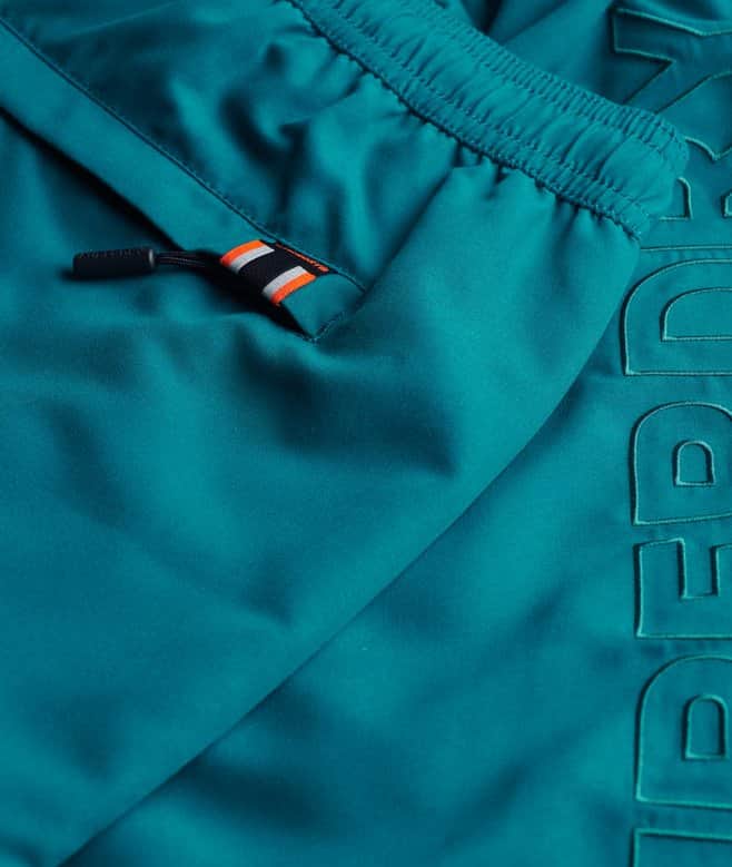 Superdry Mens Premium Embroidered Swim Shorts Forest Green Northern