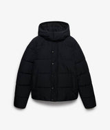 Superdry Mens Premium Hooded Puffer Jacket Black Northern Ireland