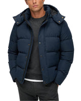 Superdry Mens Premium Hooded Puffer Jacket Eclipse Navy Northern