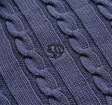 Superdry Mens Preppy Cotton Cable Half Zip Jumper Soft Navy Northern