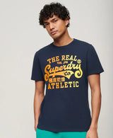 Superdry Mens Reworked Classics Graphic Tee Navy Northern Ireland