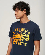 Superdry Mens Reworked Classics Graphic Tee Navy Northern Ireland