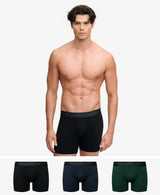 Superdry Mens SD CO Boxers 3 Pack Black/Navy/Enamel Green Northern