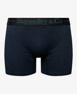 Superdry Mens SD CO Boxers 3 Pack Black/Navy/Enamel Green Northern