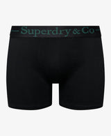 Superdry Mens SD CO Boxers 3 Pack Black/Navy/Enamel Green Northern