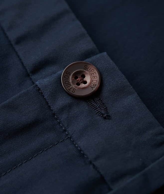Superdry Mens Slim Tapered Stretch Chino Trousers Eclipse Navy