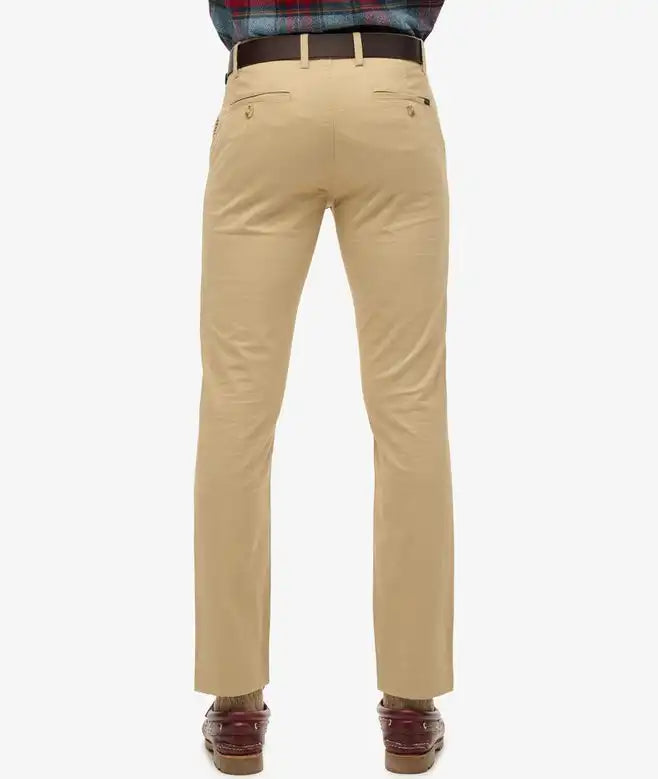 Superdry Mens Slim Tapered Stretch Chino Trousers Shaker Beige