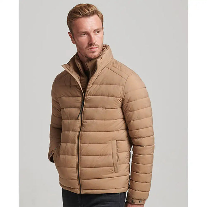 Superdry Mens Studios Padded Jacket Beige Northern Ireland Belfast