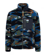 Superdry Mens Terrain Fleece Zip Through Jacket Navy Camo Northern