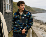 Superdry Mens Terrain Fleece Zip Through Jacket Navy Camo Northern