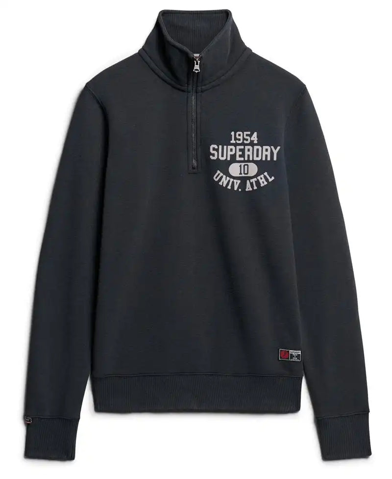 Superdry Mens Track & Field Half Zip Sweatshirt Eclipse Navy Northern