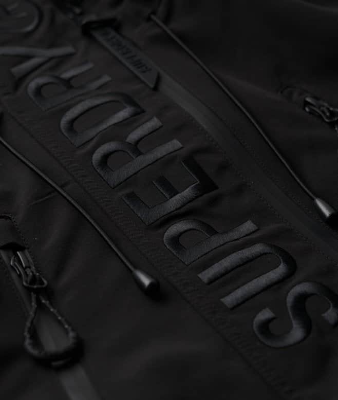 Superdry Mens Ultimate Emb Windbreaker Jacket Black Northern Ireland