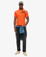 Superdry Mens Vintage Athletic Polo Denver Orange Northern Ireland