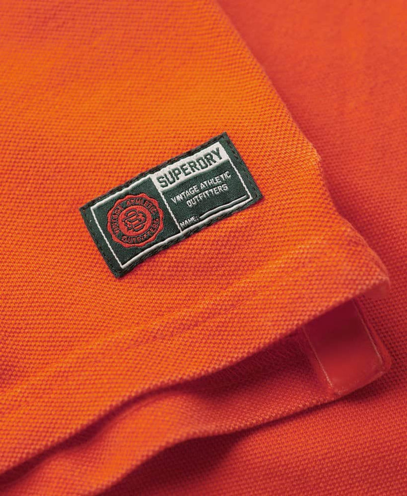 Superdry Mens Vintage Athletic Polo Denver Orange Northern Ireland