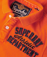 Superdry Mens Vintage Athletic Polo Denver Orange Northern Ireland