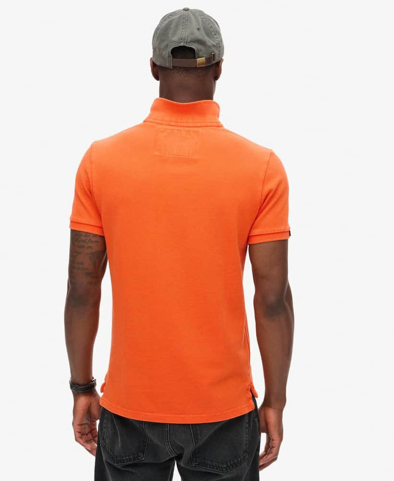Superdry Mens Vintage Athletic Polo Denver Orange Northern Ireland