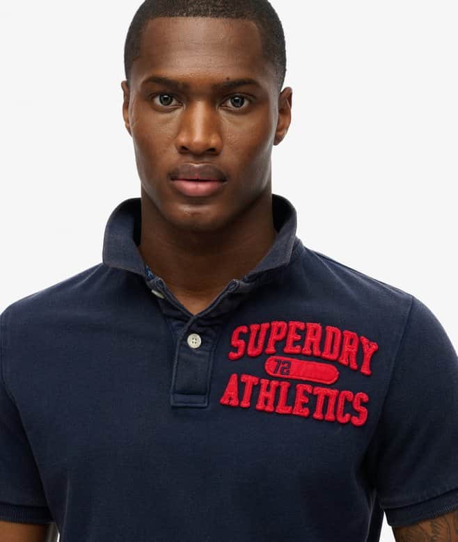 Superdry Mens Vintage Athletic Polo Rich Navy Northern Ireland Belfast