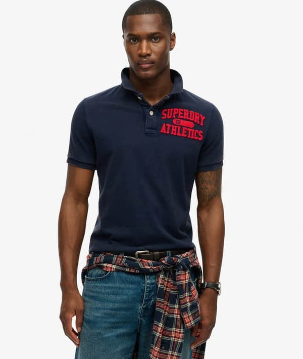 Superdry Mens Vintage Athletic Polo Rich Navy Northern Ireland Belfast