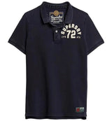 Superdry Mens Vintage Athletic Polo Shirt Eclipse Navy Northern