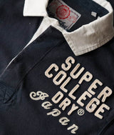 Superdry Mens Vintage Athletic Rugby Top Eclipse Navy Northern