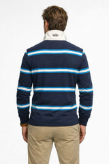 Superdry Mens Vintage Athletic Rugby Top Navy Stripe Northern Ireland